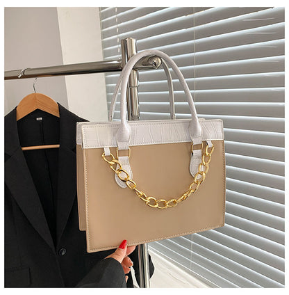 Women'S Fashion Large Capacity Retro Tote Design PU Work Handbag