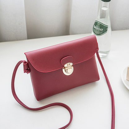 Women Casual Clamshell Design Solid Color Crossbody Bag