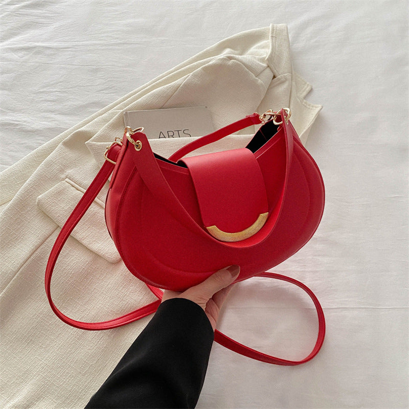 Women Fashion Casual Solid Color Shoulder Bag