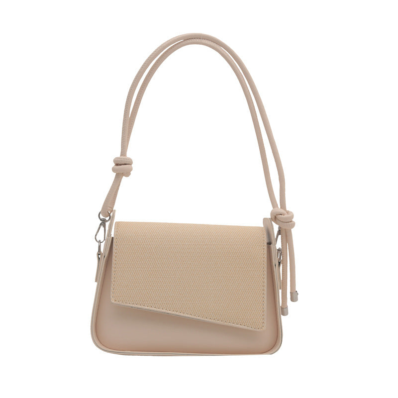 Sac à bandoulière à rabat contrasté tendance 