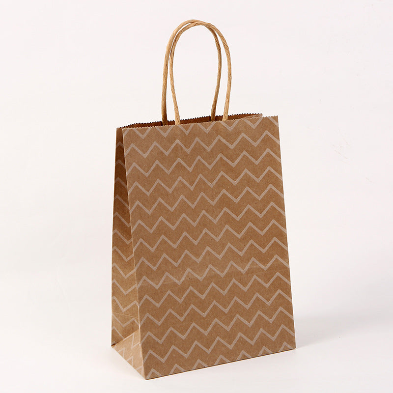 Kraft Milk Tea Takeaway Packaging Shopping Tote Packaging Bag