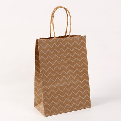 Kraft Milk Tea Takeaway Packaging Shopping Tote Packaging Bag