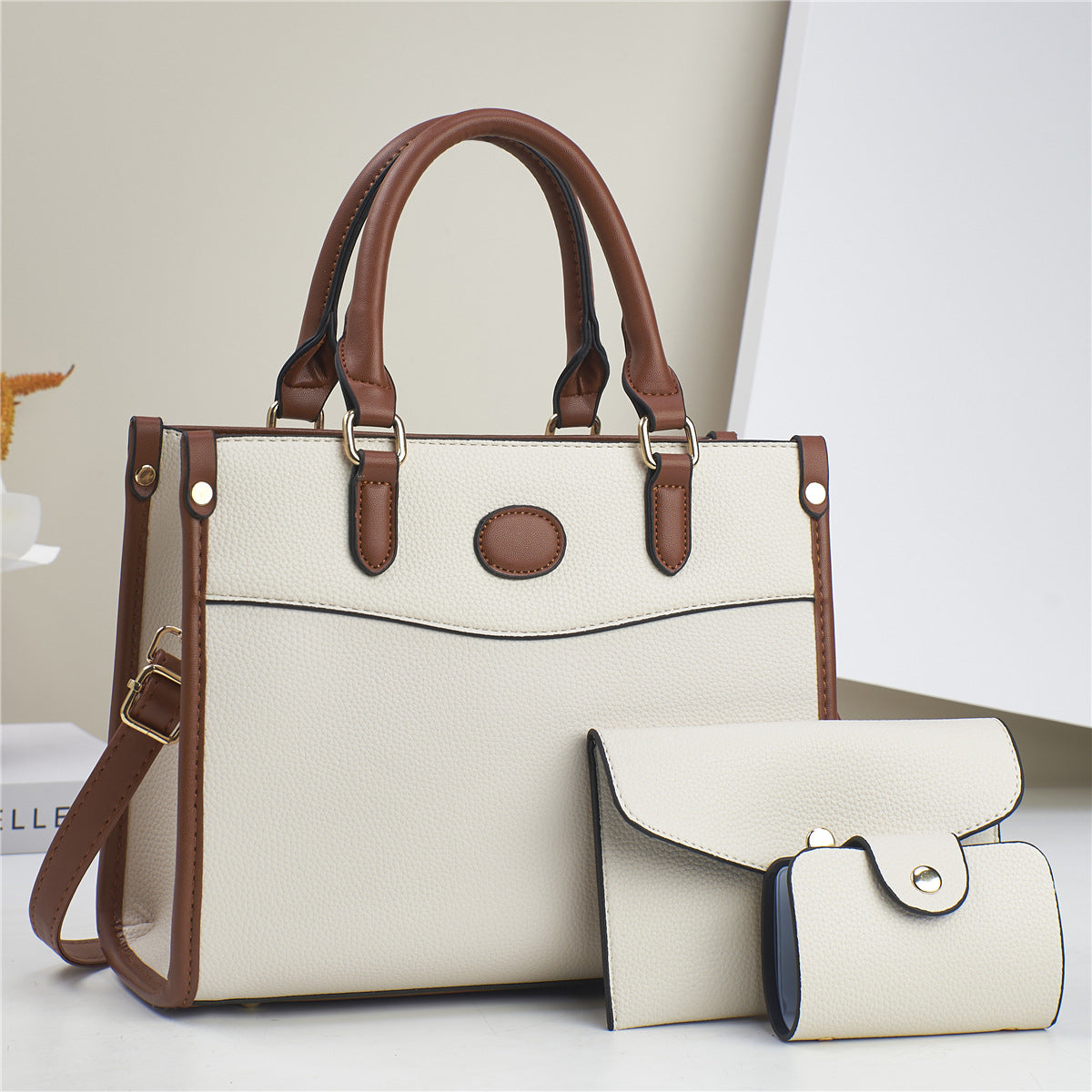 Women Fashion Casual Large-Capacity Handbag Three-Piece Set