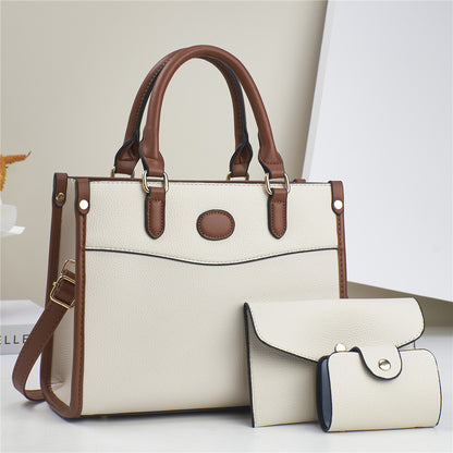 Women Fashion Casual Large-Capacity Handbag Three-Piece Set
