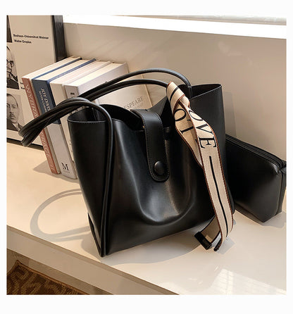 Women Fashionable Large Capacity PU Tote Bag