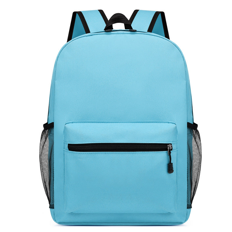 Simple Solid Color Large Capacity Backpack