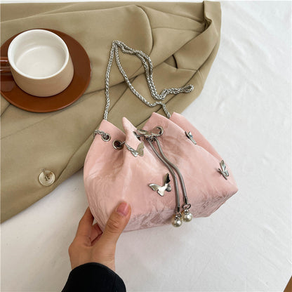 Autumn Women Fashion Elegant Butterfly Chain Shoulder Bag