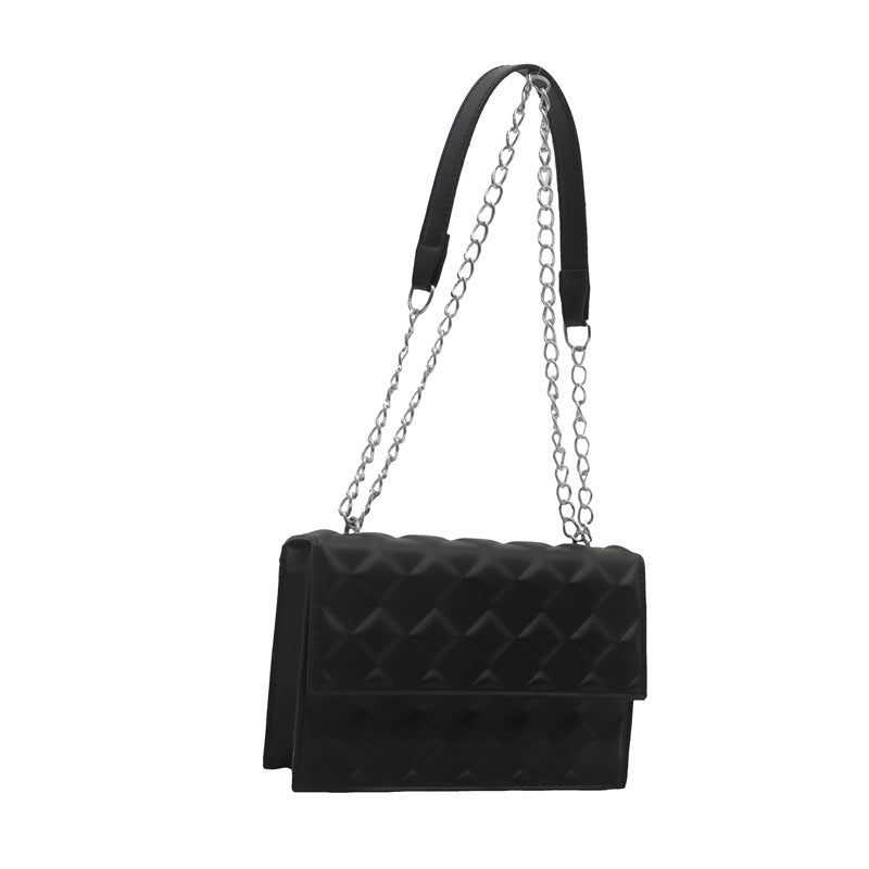 Sac à bandoulière carré simple de couleur unie 