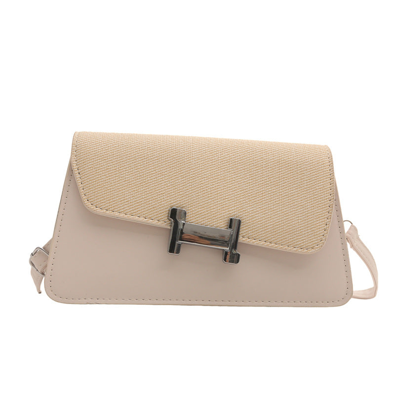 Women Fashion Flap H Lock Crossbody Bag