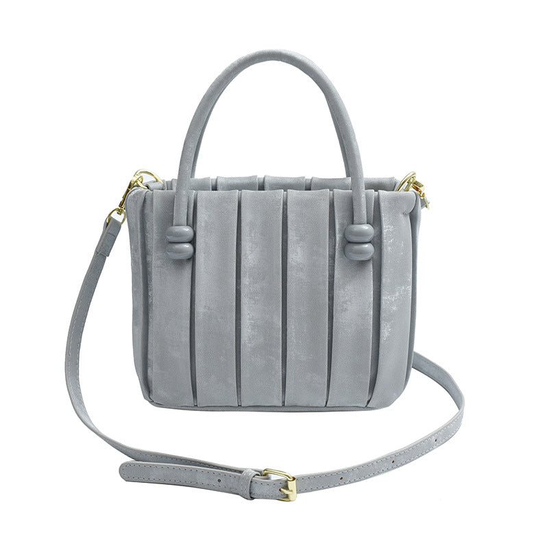 Sac à main plissé simple de couleur unie 