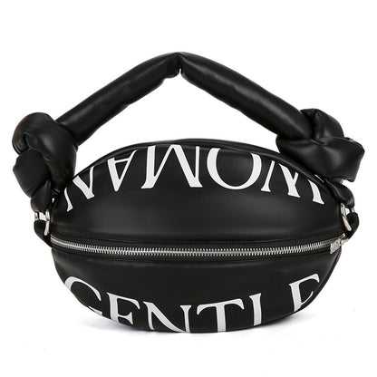 Sacs à main de rugby élégants à imprimé lettre 