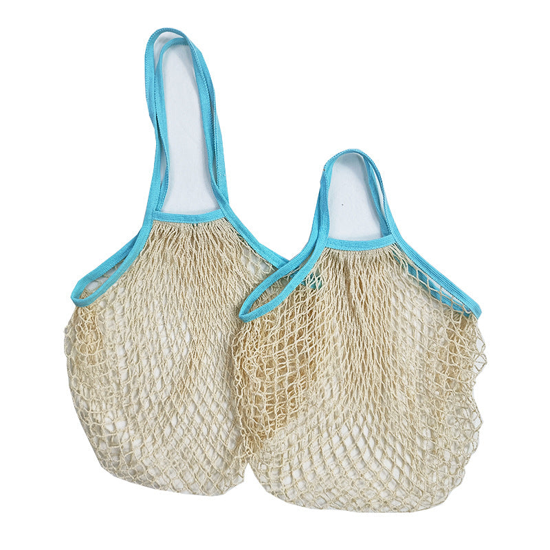 Sac de courses tissé de grande capacité pour fruits et légumes de cuisine, sac en filet creux portable 