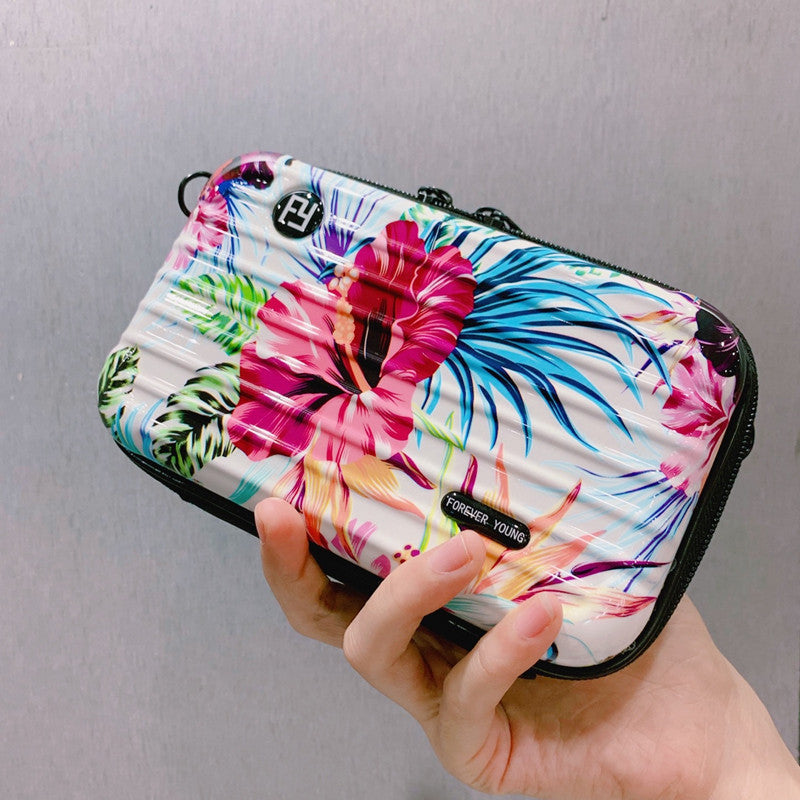 Women Fashion Solid Color Square Zipper Crossbody Bag