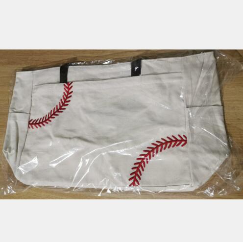 Sac de courses en toile brodé de grande capacité pour le sport 