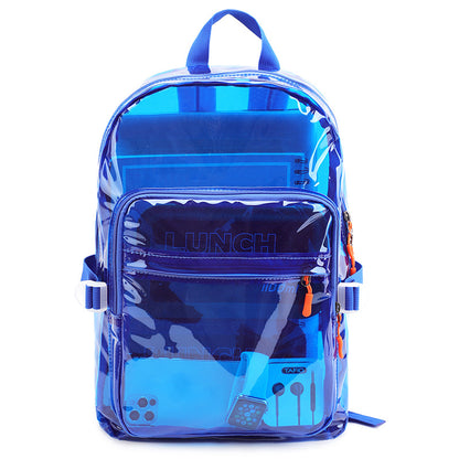Women Fashion Clear PVC Large Capacity Backpack