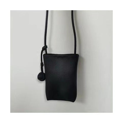 Mini sac à bandoulière simple de couleur unie 