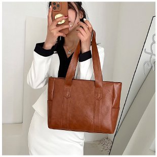 Women Fashionable Large Capacity PU Tote Bag