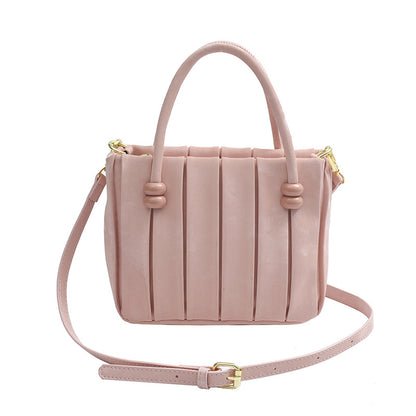 Sac à main plissé simple de couleur unie 