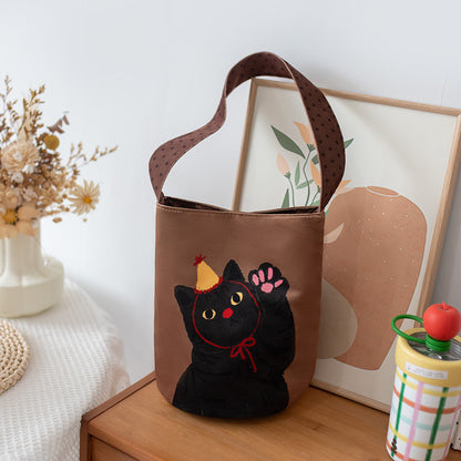 Sac à bandoulière imprimé chat mignon 