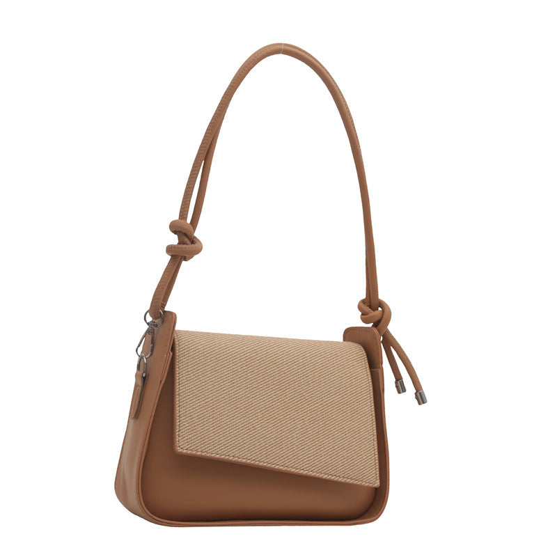 Sac à bandoulière à rabat contrasté tendance 