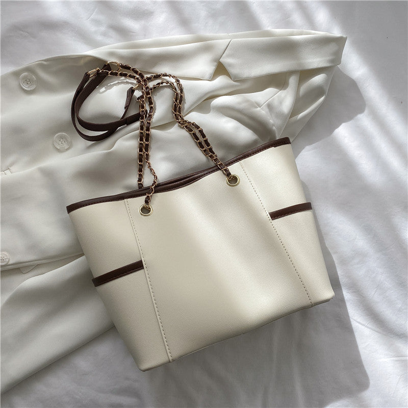 Sac à bandoulière carré en PU pour femme, grande capacité, tendance 