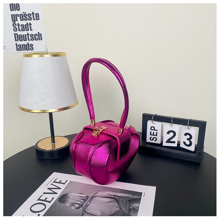 Sac à main tendance et créatif de couleur unie 