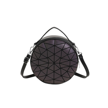 Sac à bandoulière rond tendance avec fermeture éclair