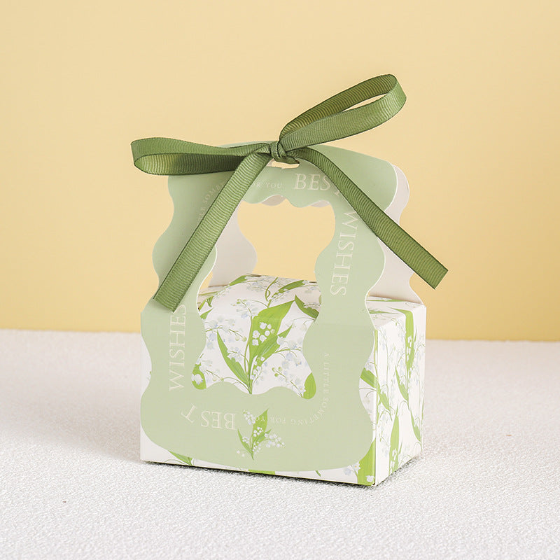 Boîte d'emballage de bonbons de mariage simple et créative, sac cadeau 