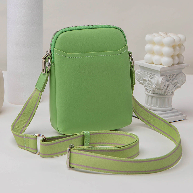 Women Casual Simple Solid Color Pu Soft Leather Crossbody Bag