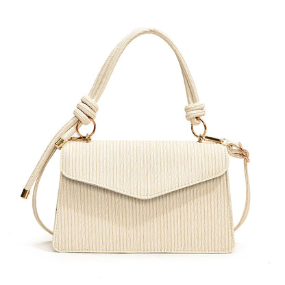 Fashionable Simple Solid Color Flip Shoulder Bag