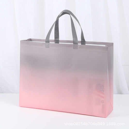 Fashion Gradient Color Coated Waterproof Non-Woven Shopping Bag
