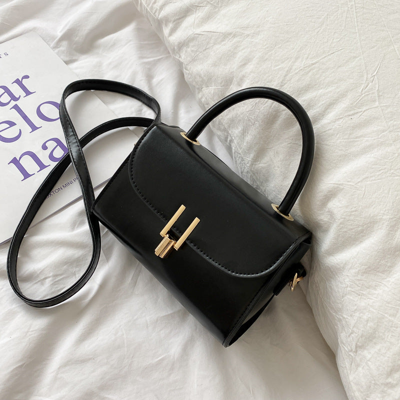 Sac à bandoulière carré en PU pour femme, couleur unie, tendance 