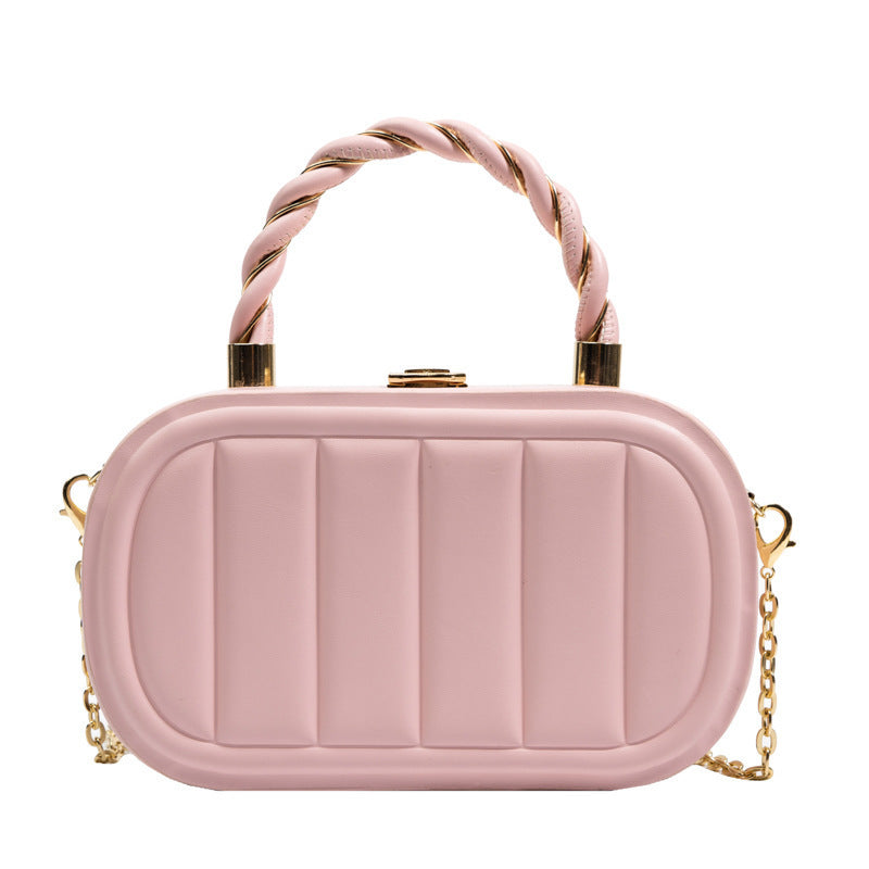 Fashionable Simple Solid Color Portable HandBags Shoulder Bag