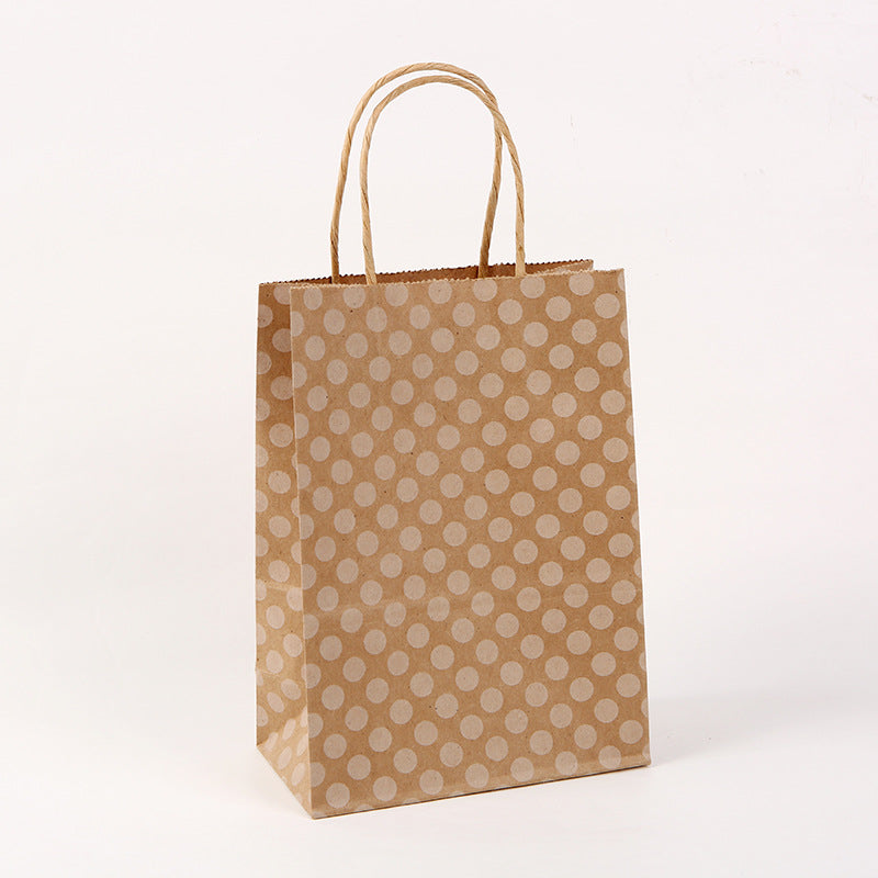 Kraft Milk Tea Takeaway Packaging Shopping Tote Packaging Bag