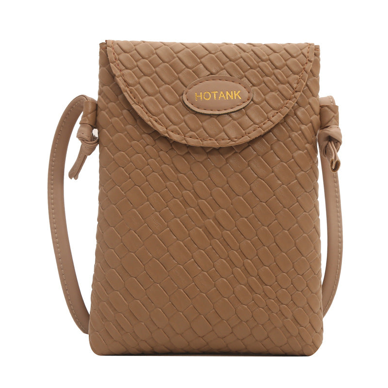 Simple Solid Color Flip Mini Crossbody Bag