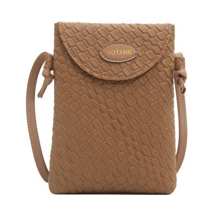 Simple Solid Color Flip Mini Crossbody Bag