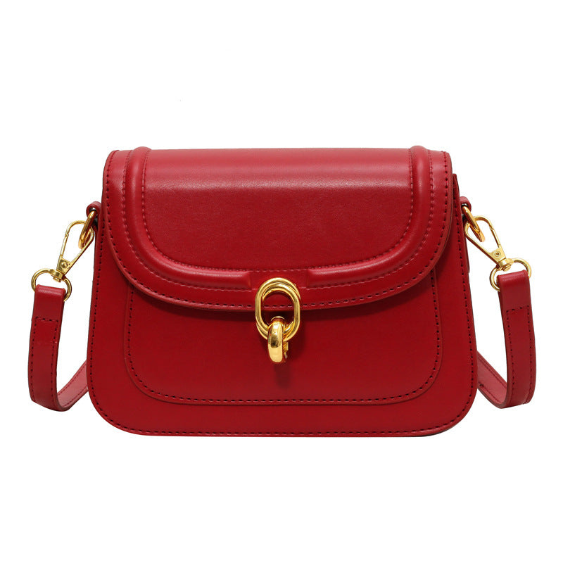 Women Fashion Casual Simple Solid Color Square Shoulder Bag