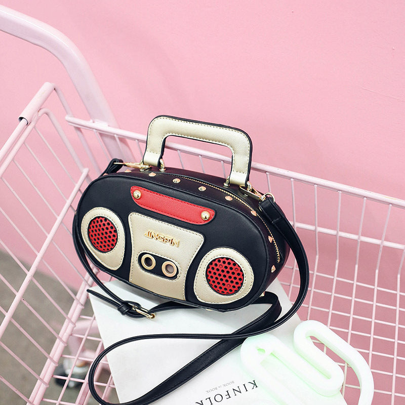 Women Fashion Cartoon Recorder Creative Shaped Crossbody Bag