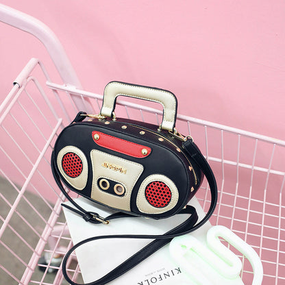 Women Fashion Cartoon Recorder Creative Shaped Crossbody Bag