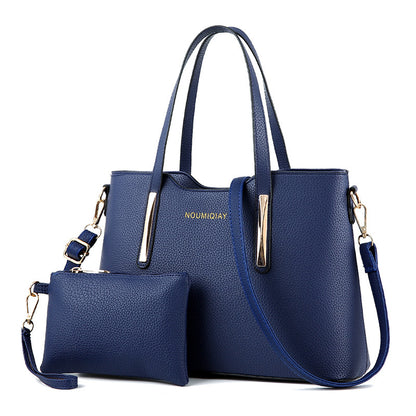 Women Fashion Casual Large-Capasity Handbag Two-Piece Set