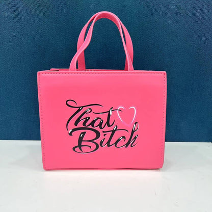 Women Bag Fashion Commuter Letter Tote Handbag