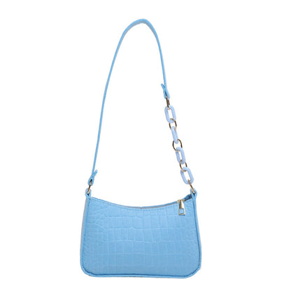 Sac à bandoulière simple et tendance de couleur unie 