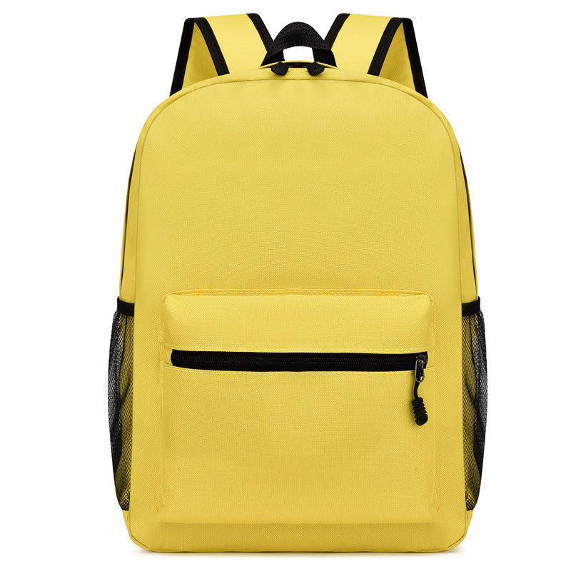Simple Solid Color Large Capacity Backpack