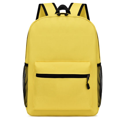 Simple Solid Color Large Capacity Backpack