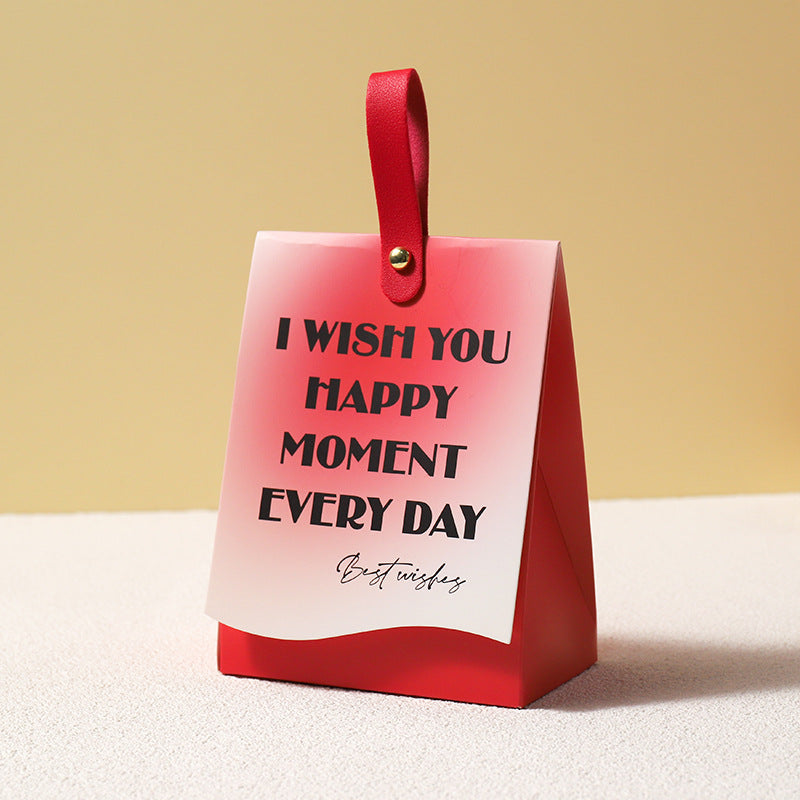 Sac d'emballage cadeau pour bonbons de mariage, simple et créatif, dégradé 