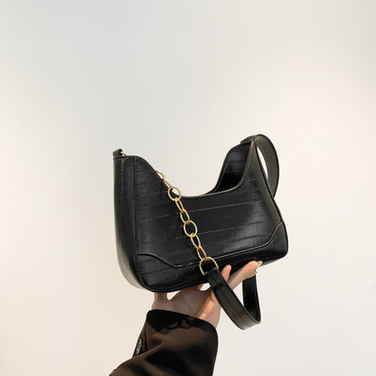 Fashion Solid Color Chain Shoulder Bag
