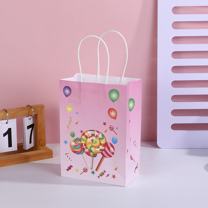 Sac de rangement et d'emballage à motif de ballons et bonbons de dessin animé, accessoires pour vêtements