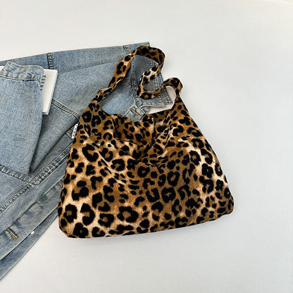 Women Casual Large-Capacity Small Tiny Flower Printed Canvas Tote Bag