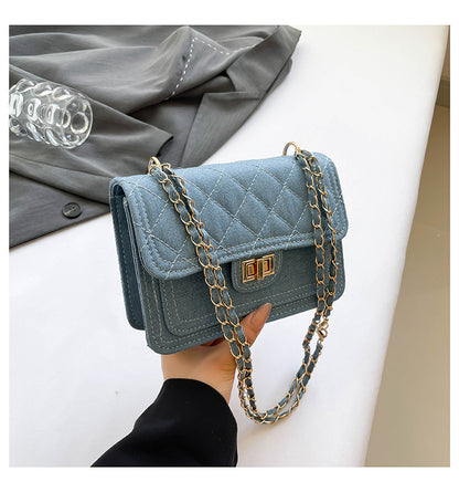 Sac bandoulière en denim simple et tendance 