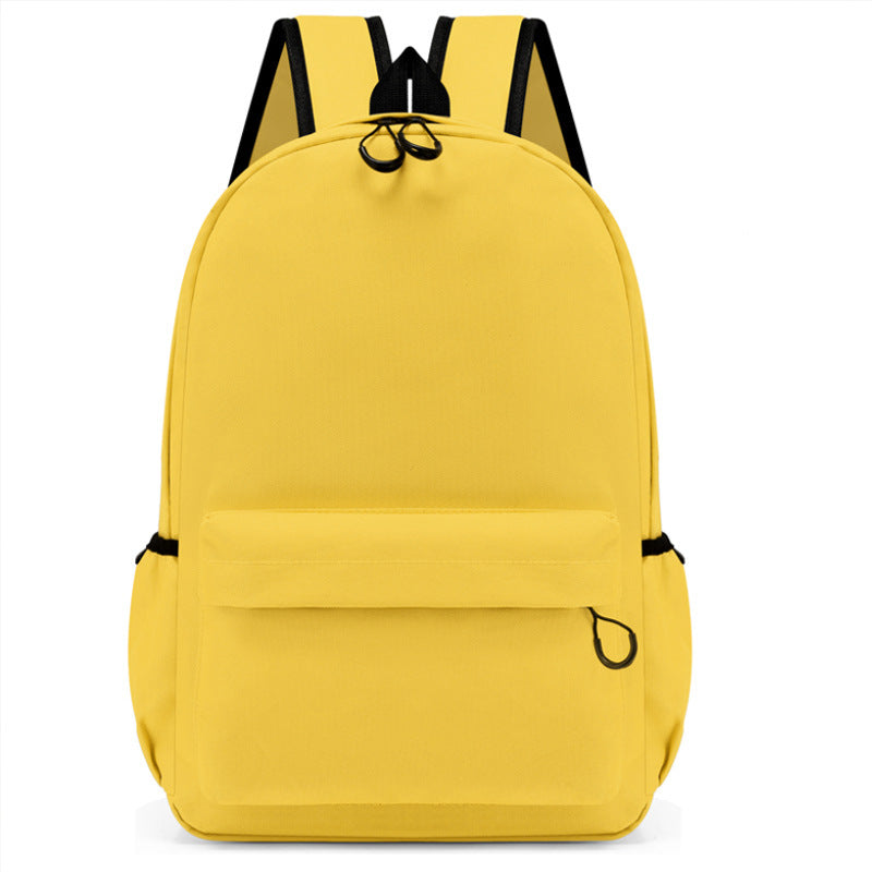 Simple Large Capacity Solid Color Oxford Cloth Backpack